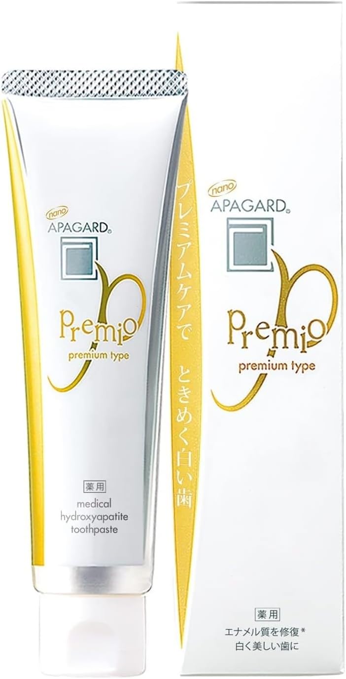 APAGARD PREMIO Sangi’s Nano-Hydroxyapatite Toothpaste, No Fluoride, Double Mint, Pack of 2 product image
