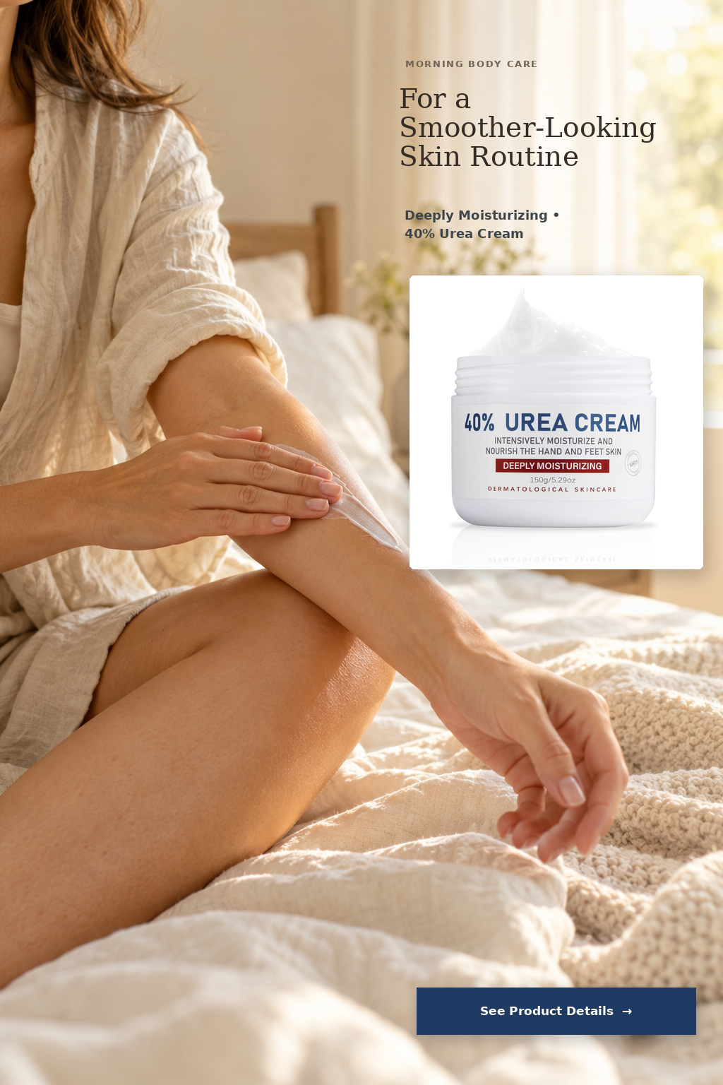 OUKEYA 40 Percent Urea Cream Hand Foot Cream, supplied image 3